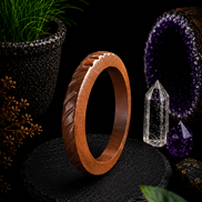 Hand-Carved Wooden Bangles – Artisan Crafted Natural Wood Bracelets