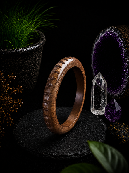 Hand-Carved Wooden Bangles – Artisan Crafted Natural Wood Bracelets