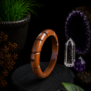 Hand-Carved Wooden Bangles – Artisan Crafted Natural Wood Bracelets