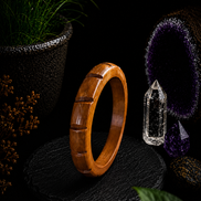 Hand-Carved Wooden Bangles – Artisan Crafted Natural Wood Bracelets