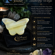 Hand-Carved Butterfly Wings – Natural Crystal & Gemstone Wing Carvings