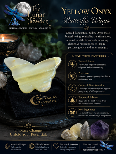 Hand-Carved Butterfly Wings – Natural Crystal & Gemstone Wing Carvings