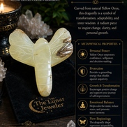 Hand-Carved Crystal Dragonfly – Natural Gemstone Dragonfly Carving