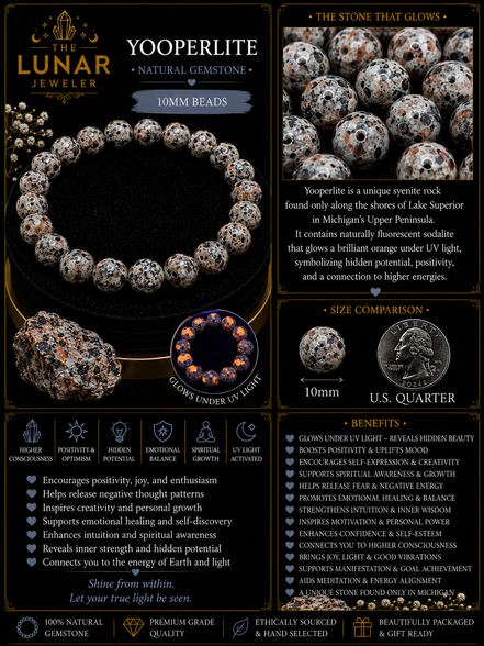 Yooperlite Bracelet – 7.5" Elastic Bracelet