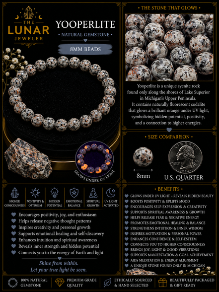 Yooperlite Bracelet – 7.5" Elastic Bracelet