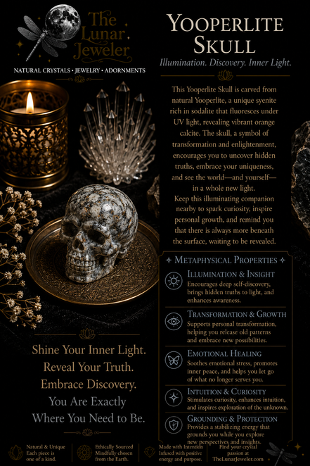 Crystal Skull Carving – Hand-Carved Natural Gemstone Skull