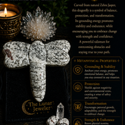 Hand-Carved Crystal Dragonfly – Natural Gemstone Dragonfly Carving