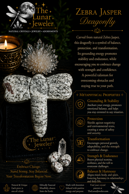 Hand-Carved Crystal Dragonfly – Natural Gemstone Dragonfly Carving