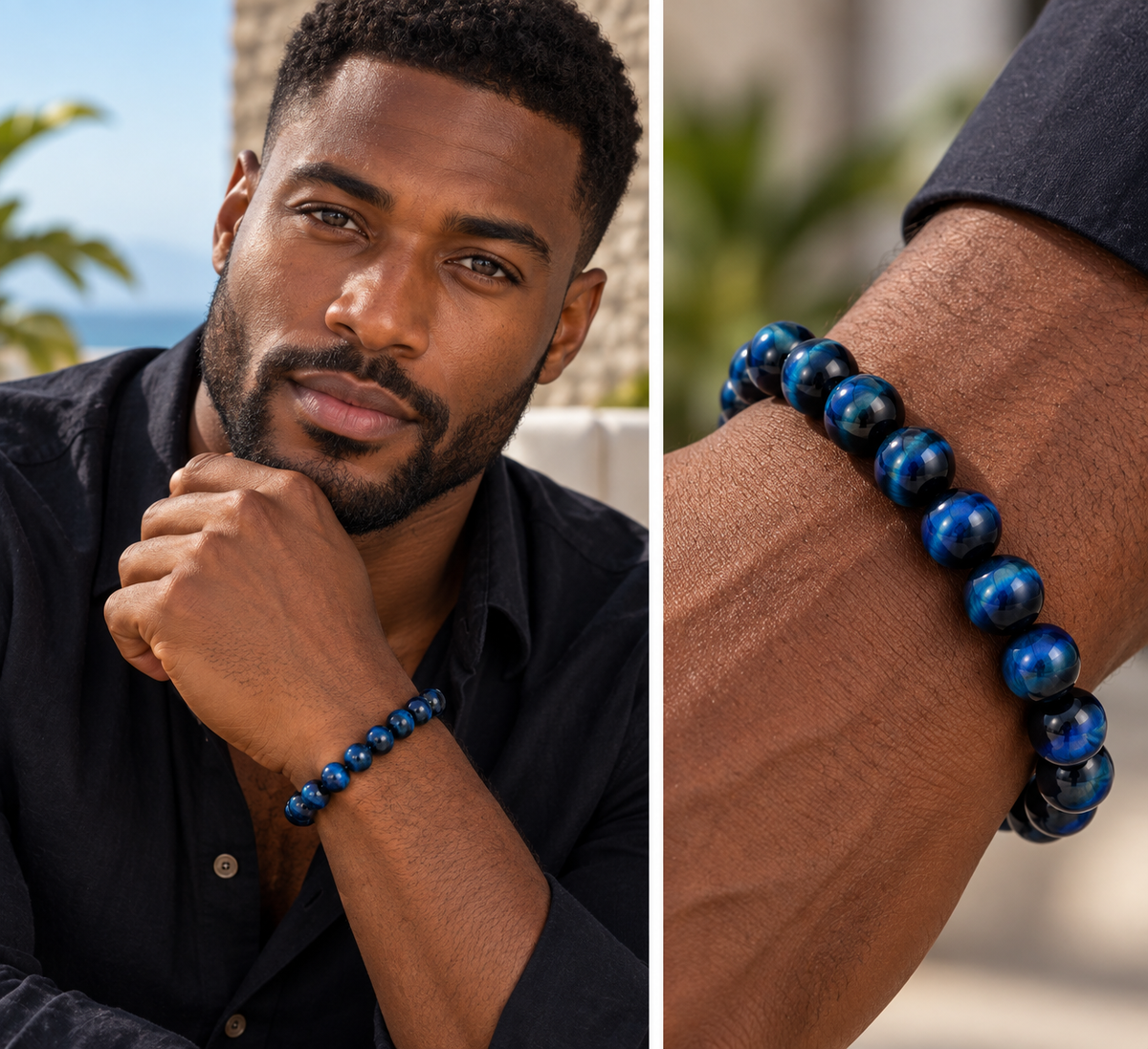 Blue Tiger's Eye Bracelet – 7.5