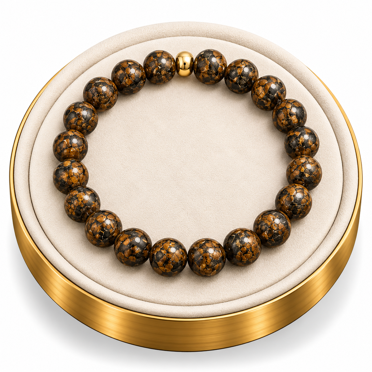 Tibetan Dzi-style Agate Bracelet – 7.5