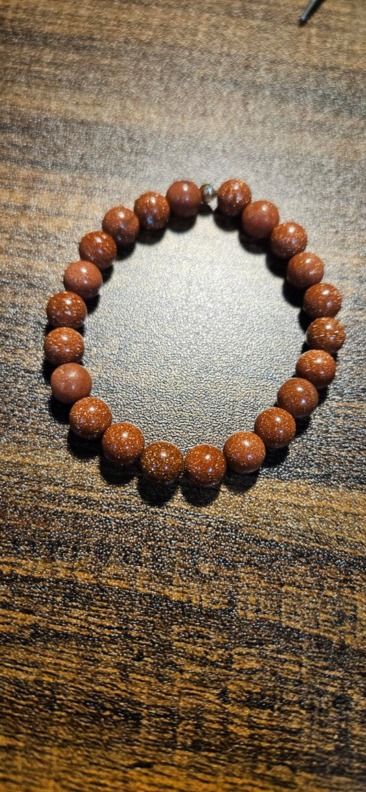 Golden Sandstone and Sunstone Bracelet
