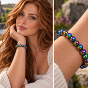 Rainbow Hematite Bracelet – 7.5