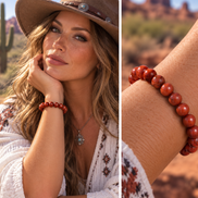 Red Jasper Bracelet – 7.5